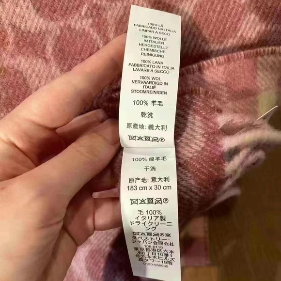 Coach wool scarf NWT pink - Picture 5 of 5